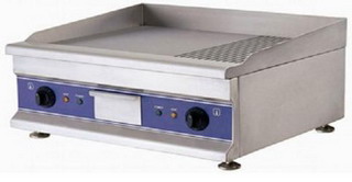 Grill |  Gratar profesional neted si striat, 6KW-electric