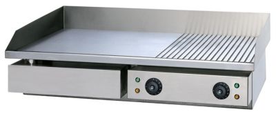 Grill | gratar  profesional 60% neted  40% striat 4.4 kW - electric
