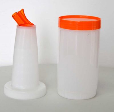 Pourer - picurator portocaliu | recipient mixare