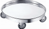 Carucioare inox CARUCIOR INOX ROTUND Ø42 CM, H13 CM, PENTRU MARMITE SI OALE - Lancom.ro