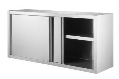 Dulapuri suspendate inox DULAP SUSPENDAT DEMONTABIL CU USI GLISANTE SI POLITA INT AISI 201 1600X400X650 MM - Lancom.ro